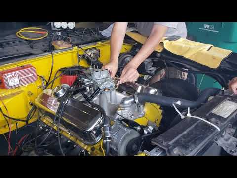 1970 chevelle running finally on its own.
