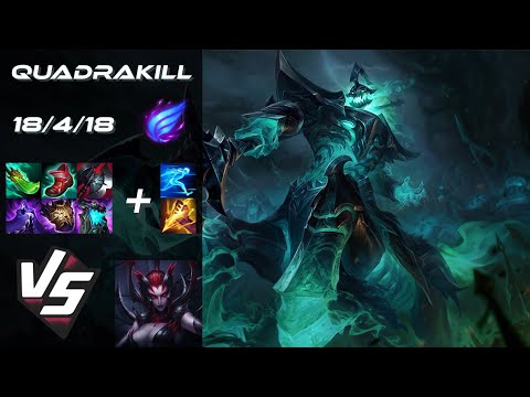 JUNGLE Hecarim vs Elise [QUADRAKILL] - NA Grandmaster Patch 25.S2.4