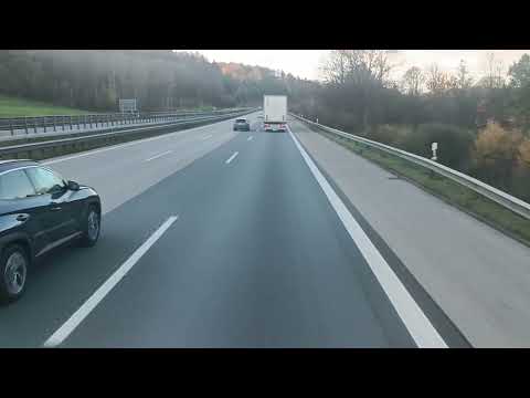 Driving in Deutschland Rosenheim - München A8 part 1