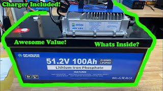 Dc House 48 Volt 100Ah Golf Cart Lifepo4 Battery Review, Teardown, Testing Use For Solar