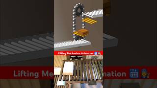 Lifting mechanism animation 🛗👩‍🔧 #animation #engineering #mechanical #3d #cad 🔥
