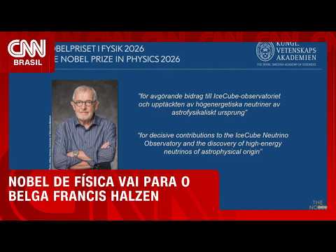 Francis Halzen ganha Nobel de Física de 2026 pela descoberta de “partículas fantasmas” | LIVE CNN