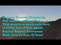 O Come, O Come, Emmanuel (Tune: Veni Immanuel - 5vv) [with lyrics for congregations]