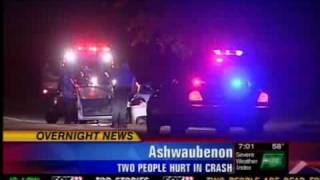 preview picture of video 'Ashwaubenon car crash'