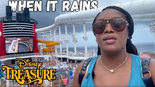 Disney Treasure Vlog Day 6 |  A Relaxing Rainy Sea Day On A 7 Night Western Caribbean Cruise