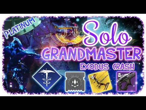 Solo 1370 Ordeal Grandmaster Nightfall Hunter - Exodus Crash - Destiny 2 - Commentary Boss Cheese