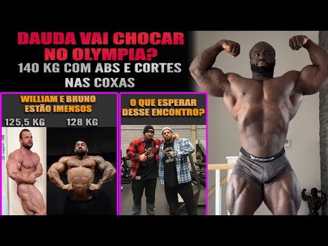 Peso alto no OFF significa evolução no palco? Dauda com 140 kg! William e Bruno gigantes