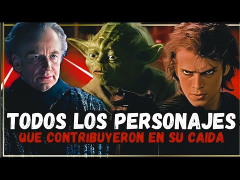 🤯 7 PERSONAJES de Star Wars que contribuyeron a la CAÍDA de Anakin Skywalker al Lado Oscuro
