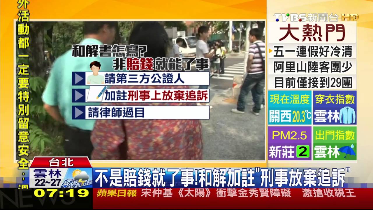 獨家/車禍和解「不夠詳細」 當事人仍可提告