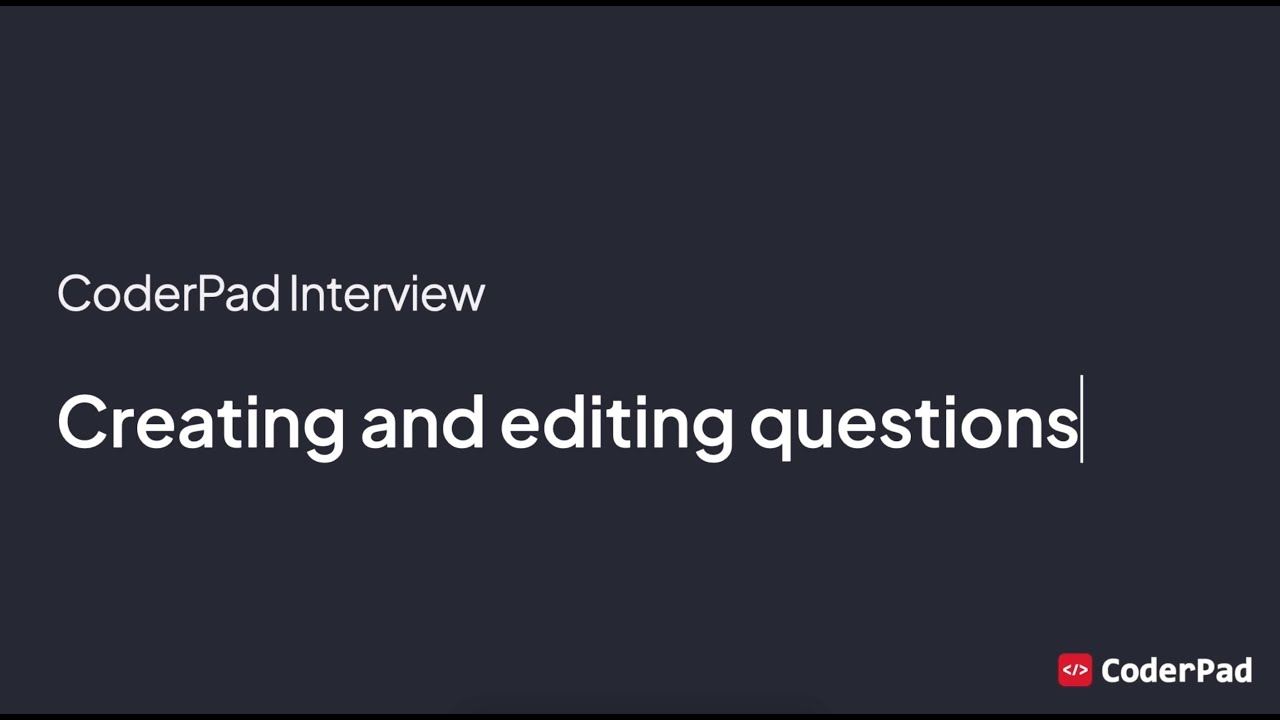 Getting Started with Interview Part 4: Creating and editing questions