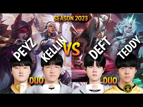 GEN Peyz Duo DK Kellin VS DK Deft Duo LSB Teddy - (Zeus, Peyz, Kellin VS Deft, Teddy) - KR Ranked
