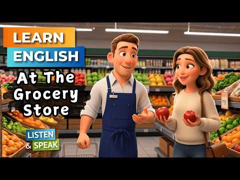 "English Conversation Practice: At the Grocery Store"