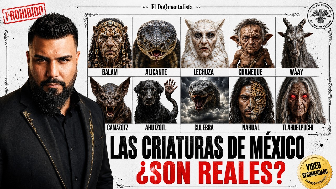 Las 10 CRIATURAS Más TEMIDAS de MÉXICO que los ARCHIVOS OCULTARON