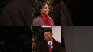 Steve Urkel meets Myra for the first time.