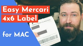 How To Create A Mercari 4x6 Shipping Label For Mac - EASY!!
