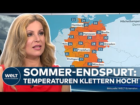 WETTER IN DEUTSCHLAND: Sommer zum Abschied - Hier scheint nochmal kräftig die Sonne!