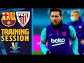LAST TRAINING SESSION BEFORE THE SUPERCUP FINAL (BARÇA - ATHLETIC)