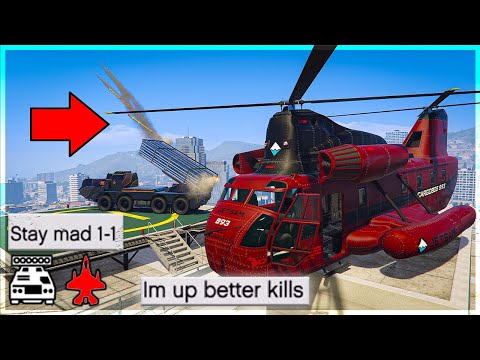 Cargobob Trolling Tryhards With My CHERNOBOG on GTA Online!