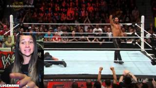 WWE Raw 5/4/15 Dean Ambrose vs Seth Rollins