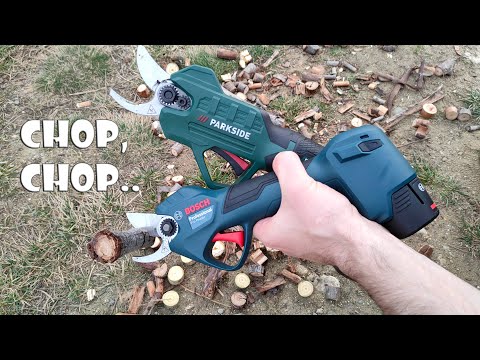 Parkside Cordless Pruning Shears PAAS 20-Li A1 vs Bosch 12V Pro Pruner