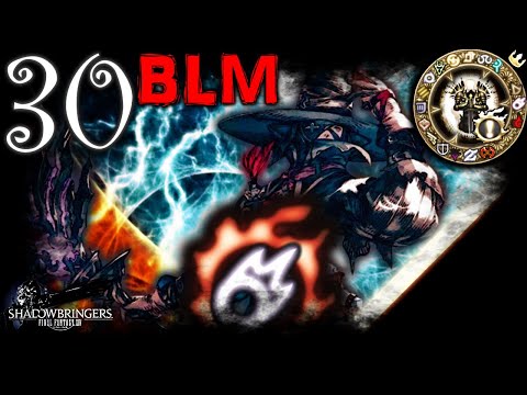 [ FFXIV ] Black Mage - BLM - Guide - Rotation & Timestamps - Lv 30 - Shadowbringers - 5.3/5.4