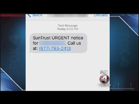 Scam Warning: Texts from SunTrust