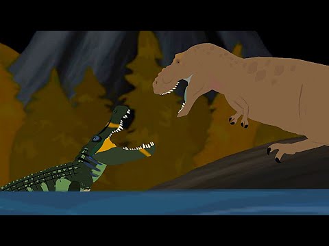PURUSSAURUS V.S TYRANNOSAURUS REX/DC2 Animation