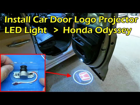 Install Car Door LED Logo Projector Light - 2019 Honda Odyssey