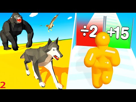 Epic Animal Hop & Smash Run 3D vs Tall Man Run - Android Walkthrough Gameplay (Part 1)