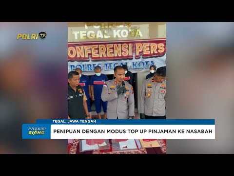 POLRES TEGAL KOTA UNGKAP KASUS PENIPUAN DAN PENGGELAPAN