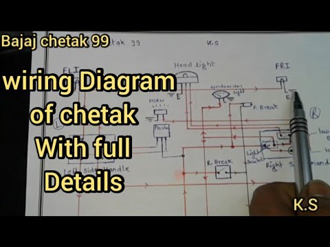 What are the main differences between the Bajaj Chetak and Vespa wiring diagrams