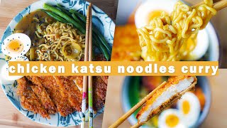 Halal Japanese Chicken Katsu Curry with Noodles | LOCKDOWN RECIPE