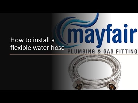 How to install flexible water hose pipe