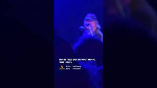 Neil Young sings Tired Eyes #shorts