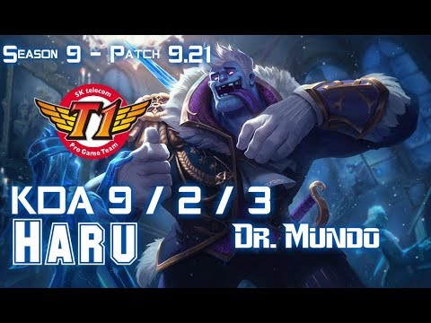 SKT T1 Haru DR. MUNDO vs ELISE Jungle - Patch 9.21 EUW Ranked