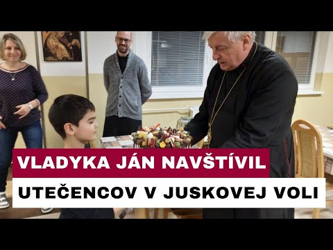 Vladyka Ján Babjak navštívil utečencov z Ukrajiny