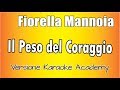 Fiorella Mannoia - Il Peso Del Coraggio (Versione Karaoke Academy Italia)