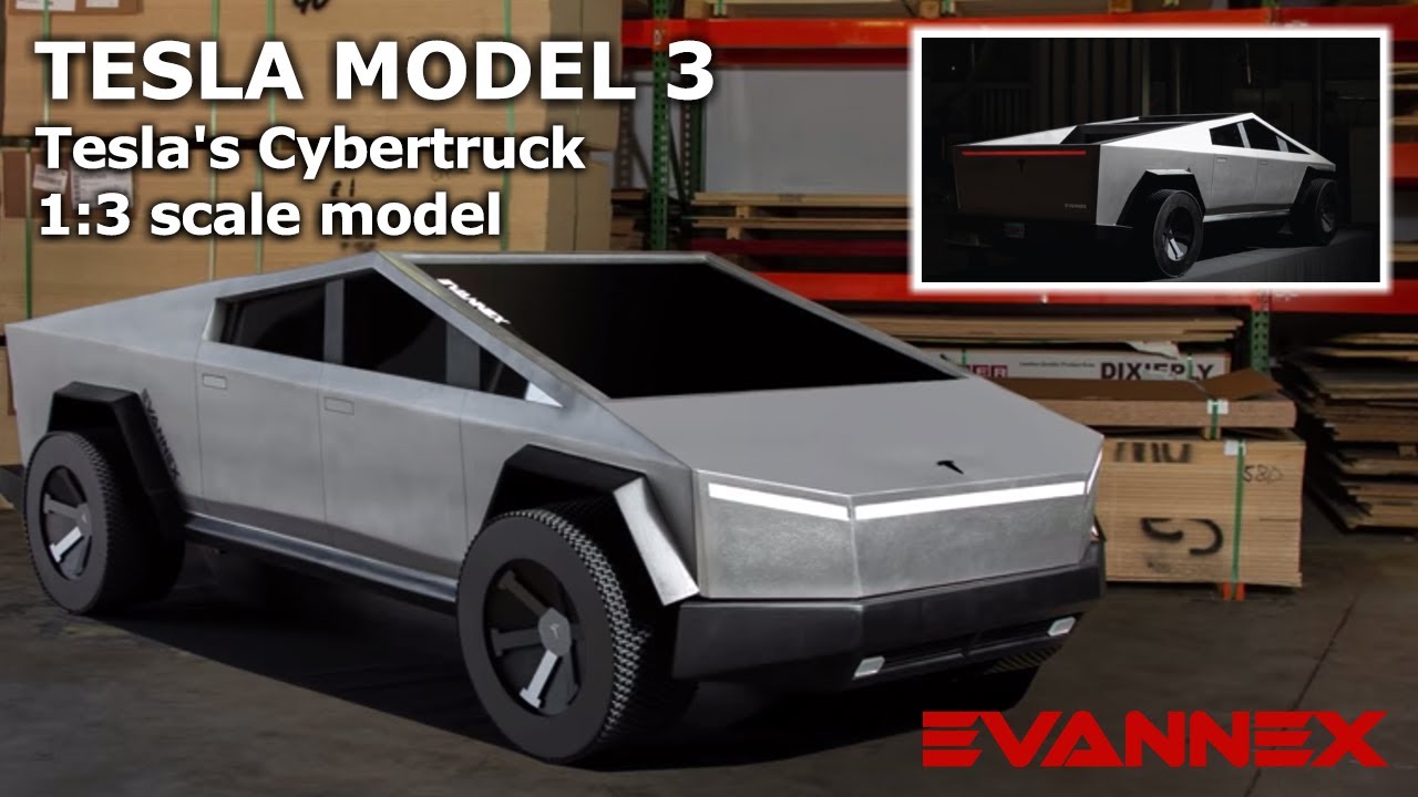 1:3 scale model of Tesla's Cybertruck — How It's Made!