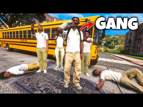 I Started a GANG WAR at SCHOOL in GTA 5 RP..