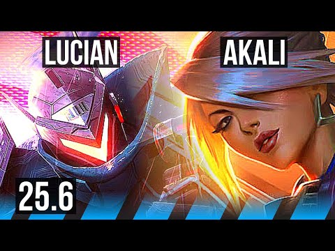 LUCIAN vs AKALI (MID) | KR Master | 25.6