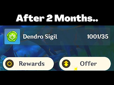 So this is what you'll get for 1000 Dendro Sigils..