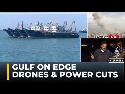 Gulf tensions rise: Drones intercepted, power cuts in Kuwait, Hormuz crisis deepens.