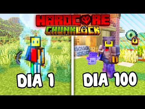 I survived 100 days BUT ALL the chunks are locked 🔒