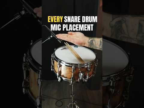 EVERY SNARE MIC PLACEMENT! #drums #drumproduction #snaredrum #microphones #audioengineering #mix