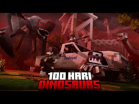 100 Hari Minecraft Dinosaurus Horror