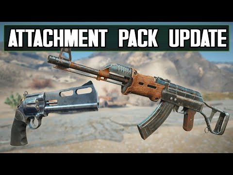 Attachment Pack Update - New Revolver & AK Parts (Fallout 4 Mod)