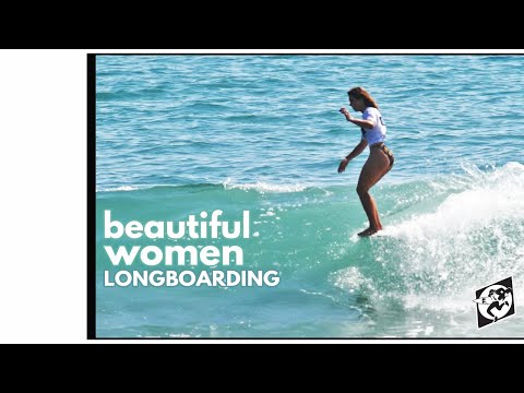 CLASSIC MALIBU LOG SESH W/ HONOLUA, KARINA, NATSUMI, JEN, KIRRA in "BEAUTIFUL WOMENS LONGBOARDING"