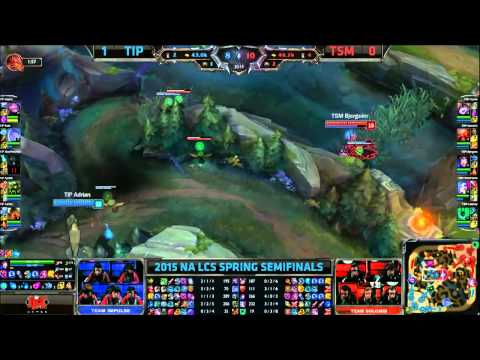 TSM vs TIP   Game 2   LCS NA Spring Playoffs   Semifinal   Team SoloMid vs Team Impulse VOD