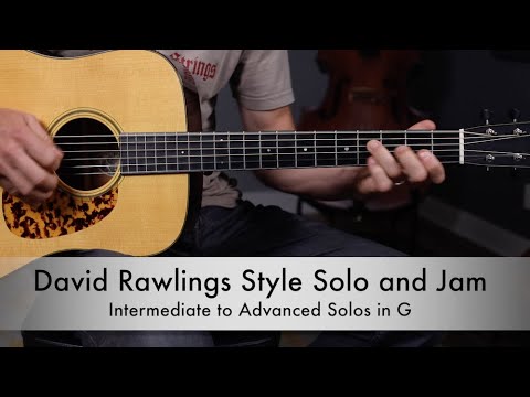David Rawlings Style Solos - Intermediate Guitar Lesson - Key of G
