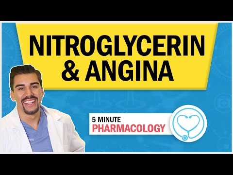 Pharmacology - Nitroglycerin & Angina - for Registered Nurse RN & PN NCLEX